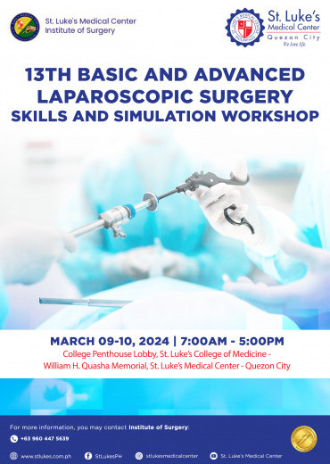 13th Basic and Advanced Laparoscopic Surgery Skills and Simulation Workshop