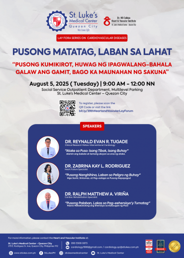 Pusong Matatag, Laban sa Lahat - Heart Institute Lay Forum