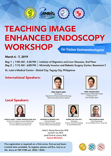 Teaching Image Enhanced Endoscopy Workshop