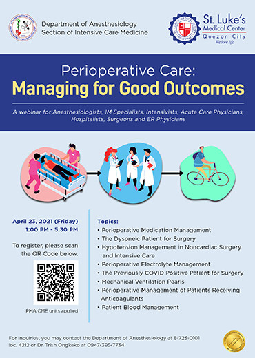 Perioperative Care: Managing for Good Outcomes