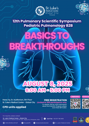 12th Pulmonary Scientific Symposium: Pediatric Pulmonology B2B Postgraduate Course: 