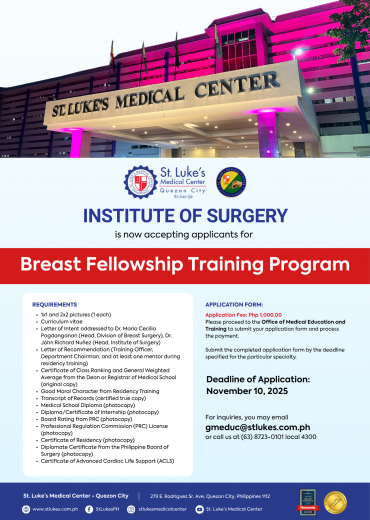 Breast Fellowship Training Program 2025