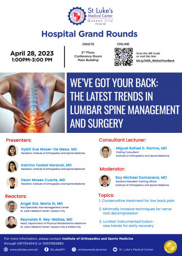 We've Got Your Back: The Latest Trends in Lumbar Spine Management and Surgery