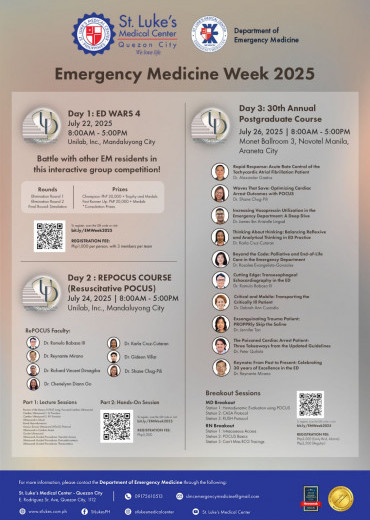 Emergency Medicine Week 2025: Bringing Upstairs ...