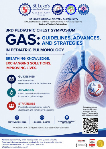 GAS: Guidelines, Advances, and Strategies | 3rd Pediatric Chest Symposium