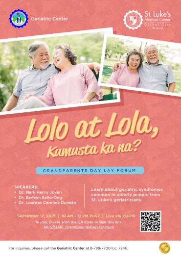 Grandparents Day Lay Forum: Lolo at Lola, kumusta ka na?