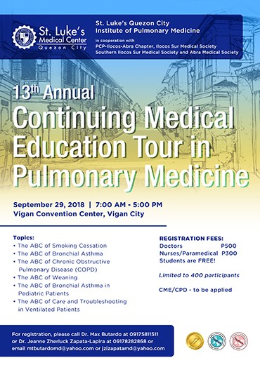 13th Annual Continuing Medical Education Tour in Pulmonary Medicine