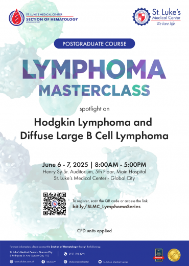 Postgraduate Course: Lymphoma Masterclass - Hodgkin Lymphoma and Diffuse Large B Cell Lymphoma