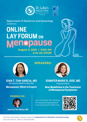 Online Lay Forum on Menopause