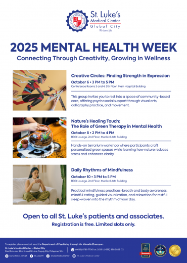 2025 Mental Health Week: Connecting Through Creativity, Growing in Wellness