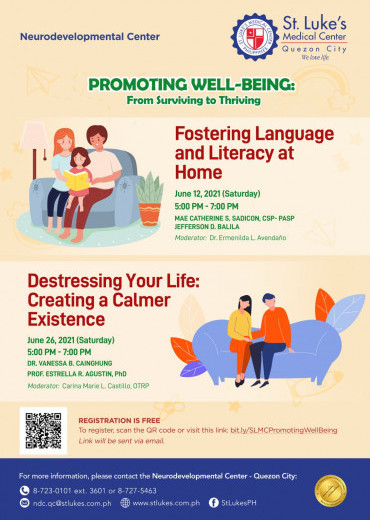 Fostering Language and Literacy at Home / Destressing Your Life: Creating a Calmer Existence