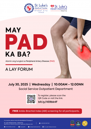 May PAD ka ba? Alamin ang tungkol sa Peripheral Artery Disease (PAD)