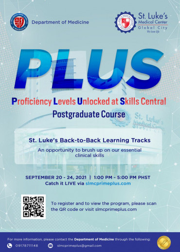 Proficiency Levels Unlocked at Skills Central (PLUS) Postgraduate Course