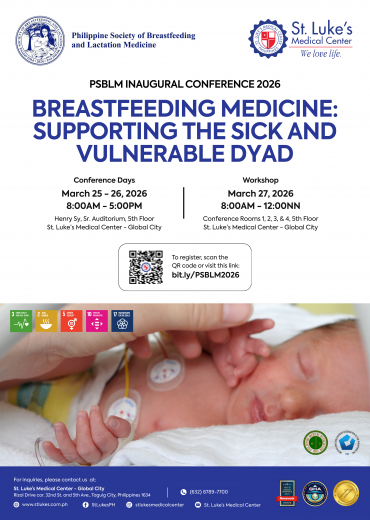 PSBLM Inaugural Conference 2026 Breastfeeding Medicine: Supporting the Sick and Vulnerable DYAD