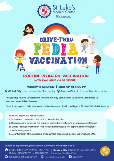 Drive-Thru Pedia Vaccination