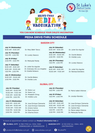 Drive-Thru Pedia Vaccination