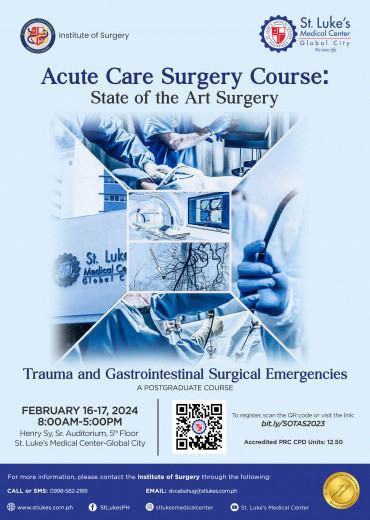 Acute Care Surgery Course: State of the Art Surgery Course