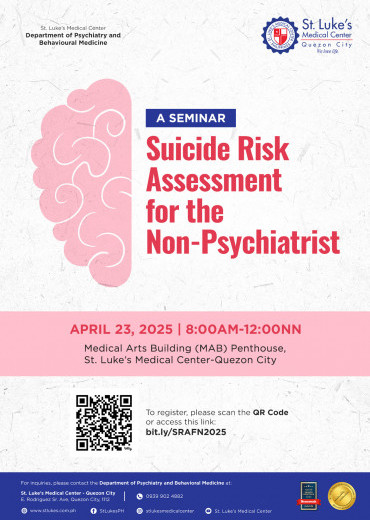 A Seminar: Suicide Risk Assessment for the Non-Psychiatrist