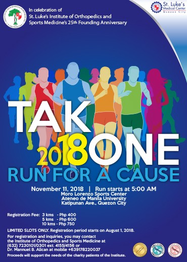 Takbone 2018 : Run For A Cause