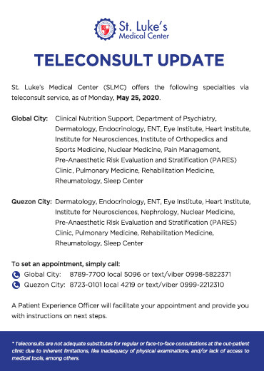 TELECONSULT UPDATE