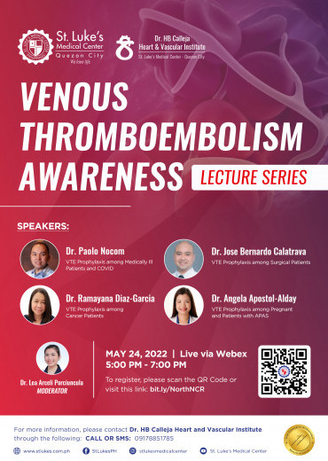 Venous Thromboembolism Awareness Lecture Series