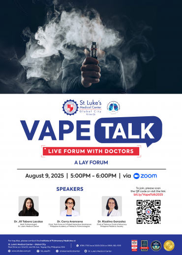 Vape Talk - Live Forum with Doctors