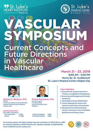 Vascular Symposium : Current Concepts and Future Directions in Vascular Healthcare