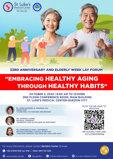 33rd Anniversary & Elderly Week Lay Forum: 