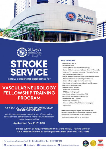 Vascular Neurology Fellowship Training Program
