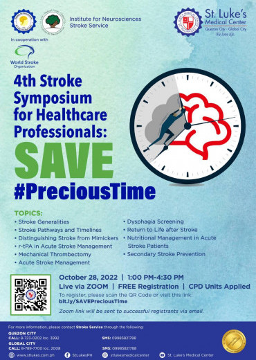 4th Stroke Symposium for Healthcare Professionals: SAVE #PreciousTime