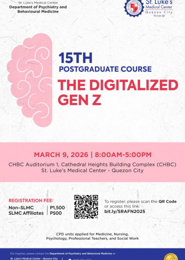 Department of Psychiatry 15th Postgraduate Course: The Digitalized Gen Z