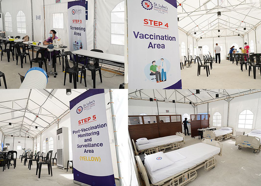 St. Luke’s Vaccination Hub is a non-exclusive vaccination site that can be utilized by the private and non-private sectors for vaccine deployment.