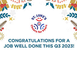 Elevating Excellence and Celebrating Achievements: St. Luke's Applauds Outstanding Units in the Cheers for Peers Program Banner