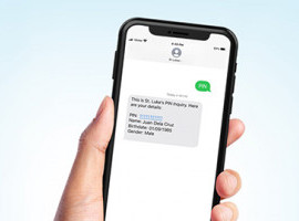 Knowing your Patient Identification Number (PIN) is just one text away Banner