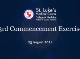 St. Luke’s College of Medicine holds 23rd Commencement Exercises Virtually Banner