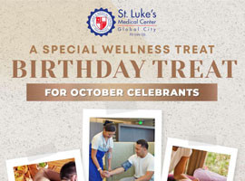 A Special Wellness Treat Birthday Treat for October Celebrants Banner