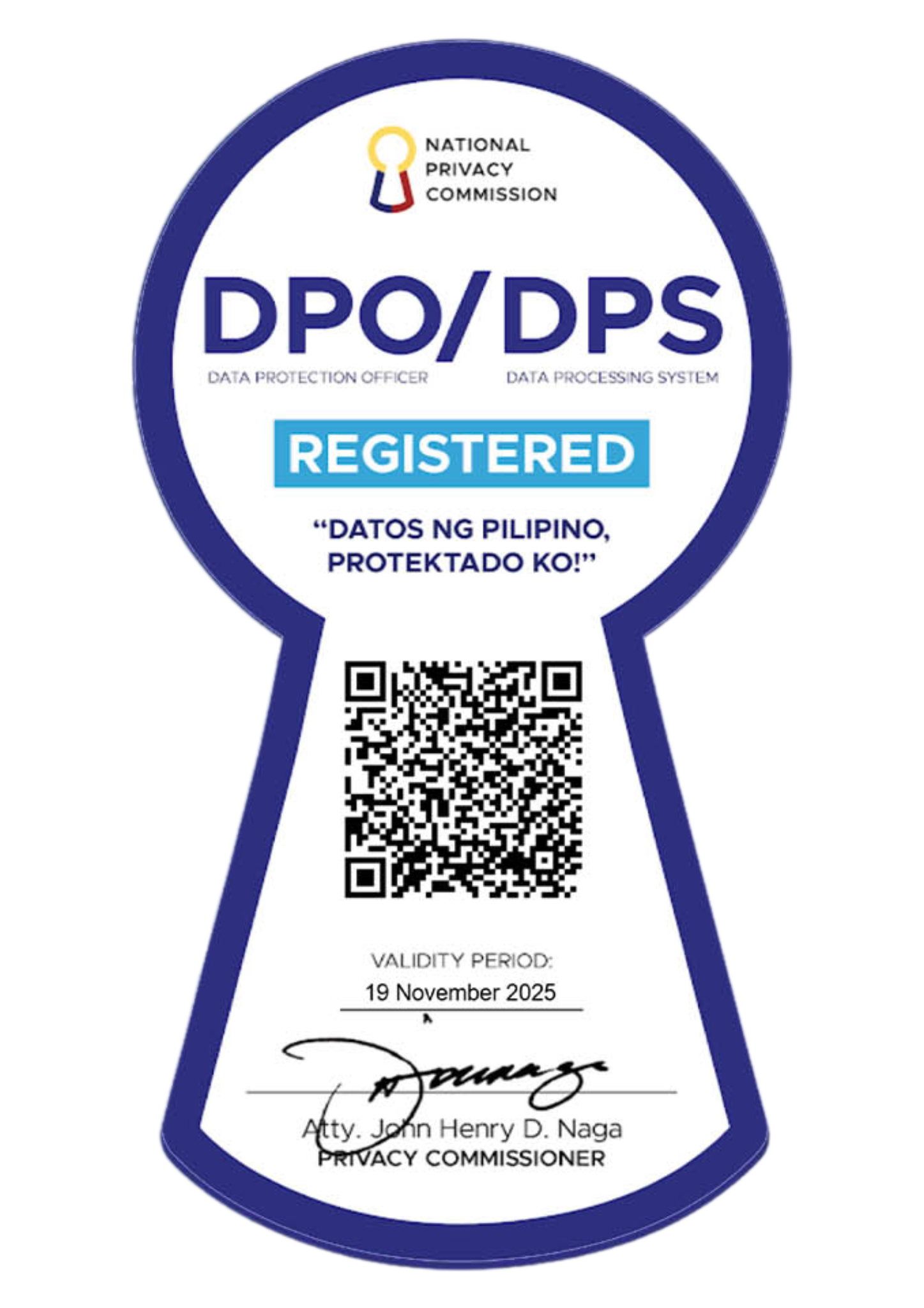NPC Seal of Registration GC
